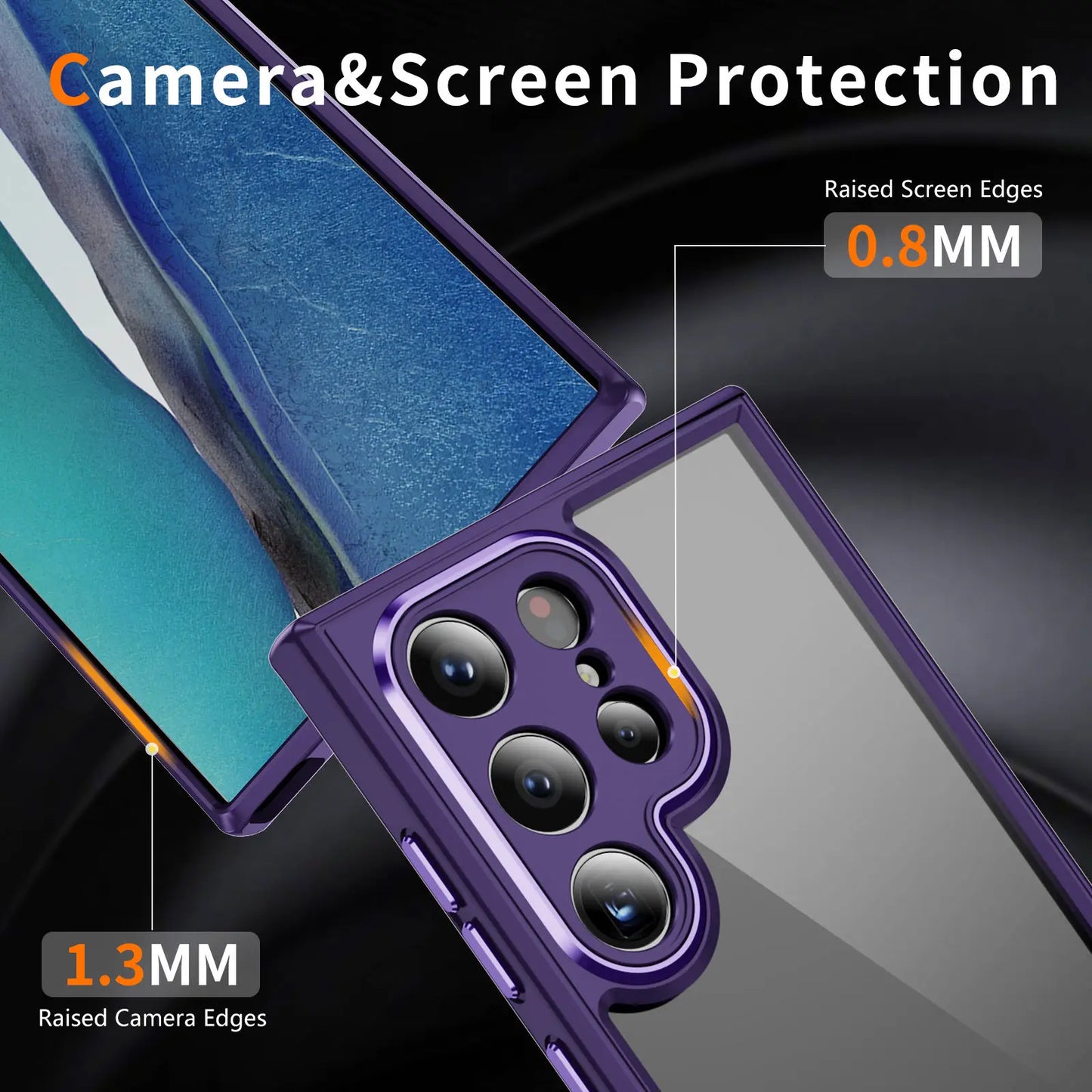 For Samsung Galaxy S24 Ultra Case Camera & Screen Full Protection Wireless Charging Ultimated Delicate Touch Feeling Cover