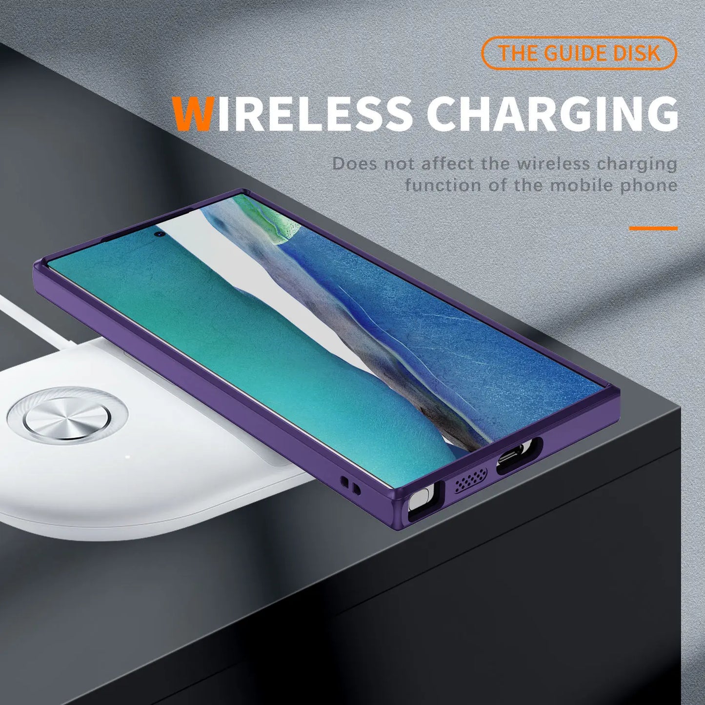 For Samsung Galaxy S24 Ultra Case Camera & Screen Full Protection Wireless Charging Ultimated Delicate Touch Feeling Cover