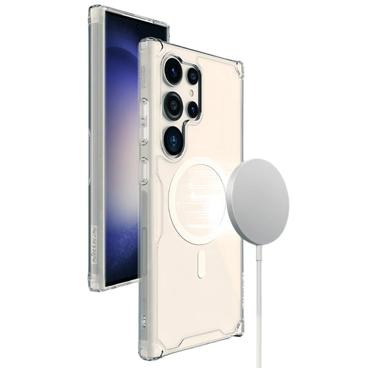 For Samsung Galaxy S24 Ultra Magsafe Case Nillkin Nature Pro Magnetic Case Lens Protection Cover For Samsung S23/S22 Plus Ultra