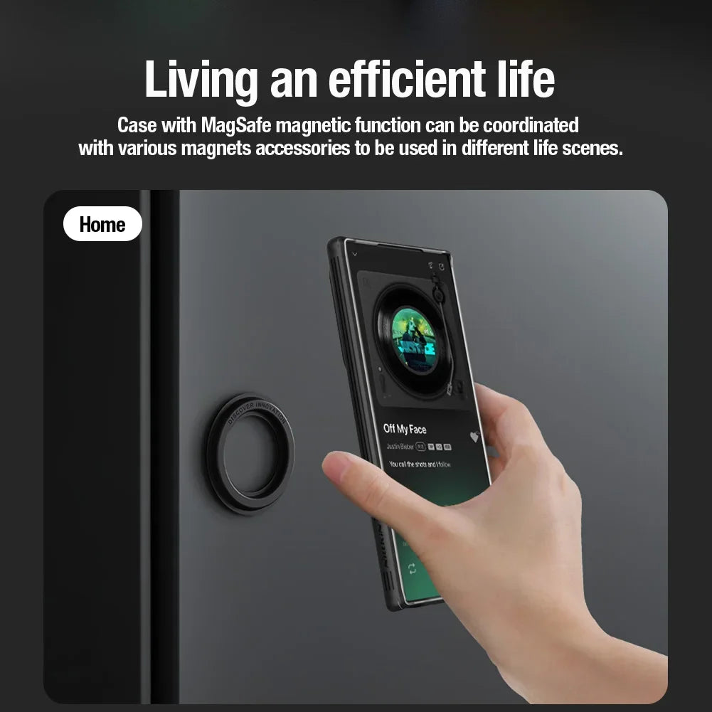For Samsung Galaxy S24 Ultra Magsafe Case NILLKIN CamShield Pro Magnetic Case Slide Lens Protection Cover For Samsung S24/S24 +